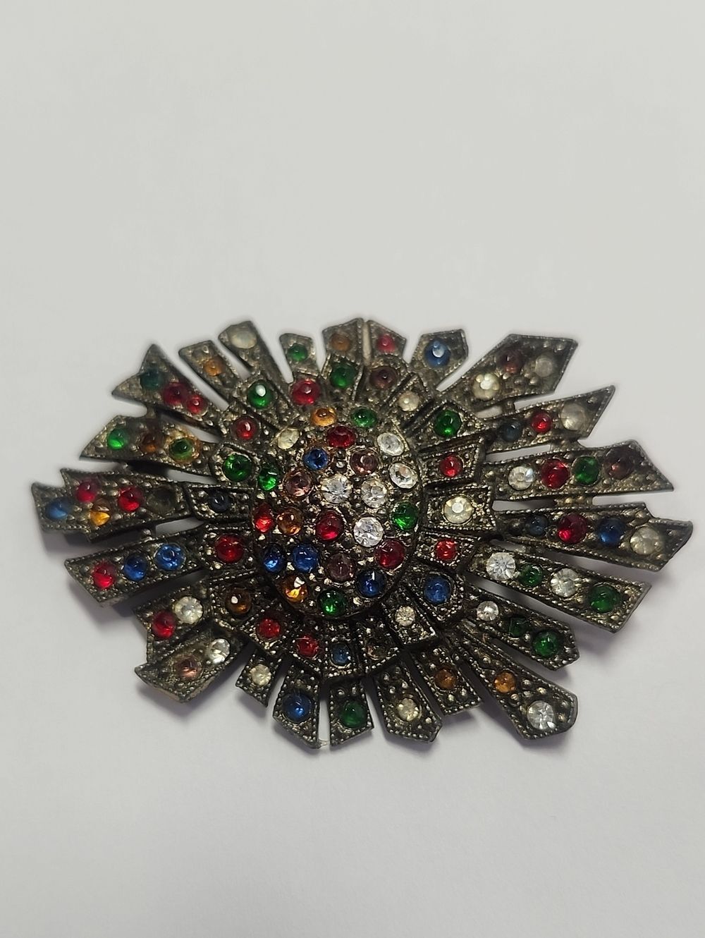 Little Nemo Vintage Multicolor Rhinstoone Brooch